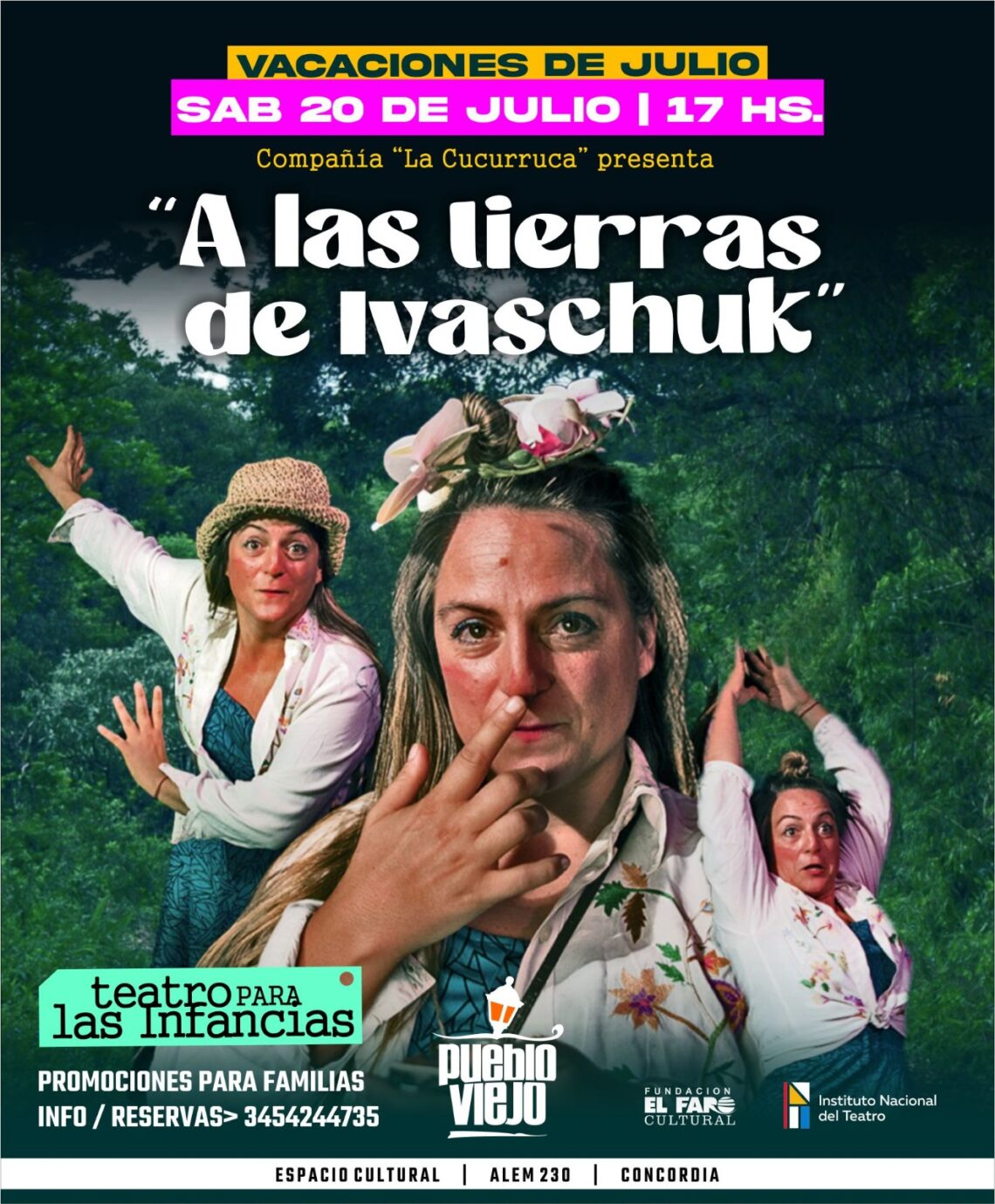 SEGUNDA SEMANA DE VACACIONES. TEATRO PARA LAS INFANCIAS EN PUEBLO VIEJO