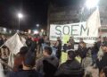 El gremio SOEM se manifestó con más de 15 trabajadores municipales por un desacuerdo con el aumento