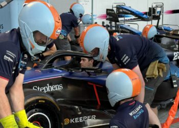 F1: Colapinto hizo la práctica de pitstop junto a Williams en Monza