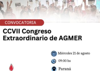 AGMER convocó al Congreso Extraordinario