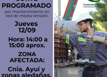 Siguen los cortes programados por mantenimiento en la red de media tensión