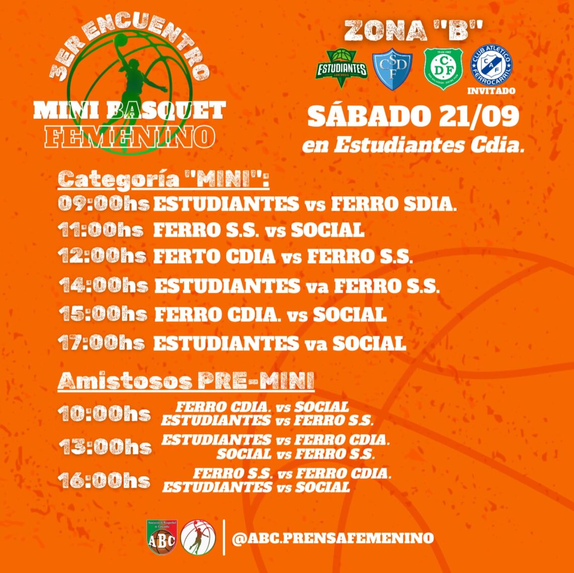 Fecha de Mini Básquet Zona «B»
