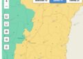 Se extendió para toda la provincia el alerta amarilla por tormentas para este jueves 19