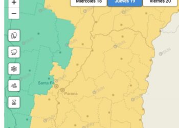 Se extendió para toda la provincia el alerta amarilla por tormentas para este jueves 19