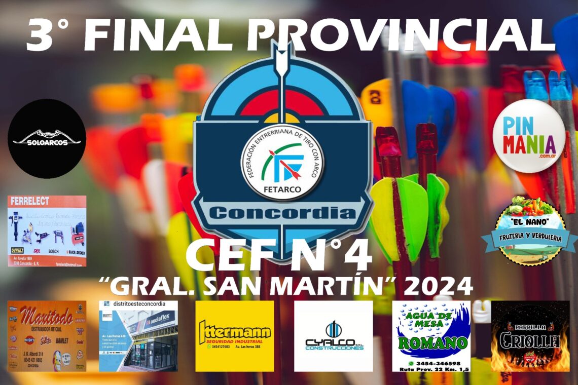 Concordia será sede de la tercera final provincial de Tiro con Arco