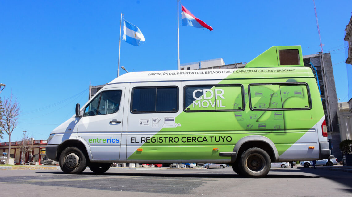 MEDIANTE EL PROYECTO RELEVAR, EL REGISTRO CIVIL MÓVIL ARRIBA A CONCORDIA