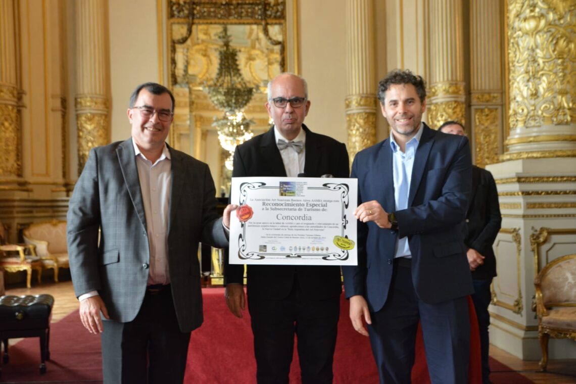 CONCORDIA ESTUVO PRESENTE EN LOS PREMIOS TURISMO URBANO 2024