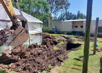 Cafesg y el CGE realizan mejoras en la escuela El Aconcagua de Estancia Grande