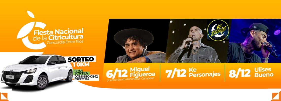 CRECEN LAS EXPECTATIVAS POR LAS FIESTA NACIONAL DE LA CITRICULTURA