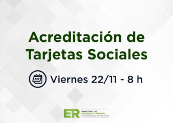 Se acreditarán las tarjetas sociales con aumento