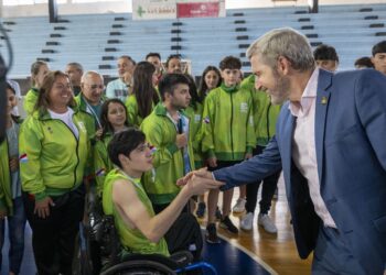 El gobernador felicitó a los representantes de Entre Ríos en las Finales de los Juegos Deportivos Evita