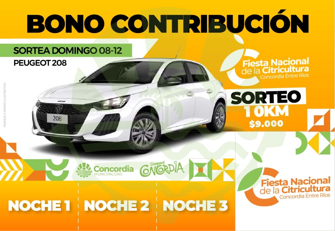 COMIENZA LA VENTA DE BONOS PARA LA FIESTA NACIONAL DE LA CITRICULTURA