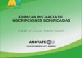 EL DOMINGO 15 DE DICIEMBRE CIERRE DE INSTANCIA DE BONIFICACIÓN