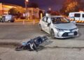 Un motociclista debió ser hospitalizado tras impactar con un auto en la avenida San Lorenzo