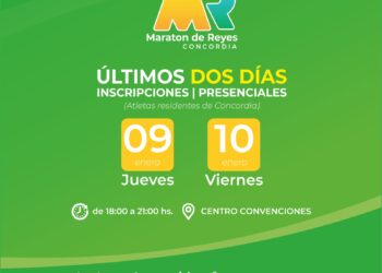ÚLTIMOS DÍAS DE INSCRIPCIONES PRESENCIALES Y RETIRO DE KITS PARA LA MARATÓN DE REYES