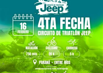EXPECTATIVA POR EL DEBUT DE PARANÁ EN EL CIRCUITO DE TRIATLÓN JEEP
