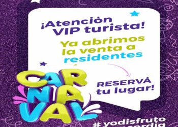 VENTA DE ENTRADAS PARA RESIDENTES EN EL VIP TURISTA DEL CARNAVAL DE CONCORDIA 2025