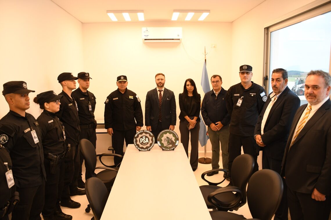 AZCUÉ DIO LA BIENVENIDA AL CUERPO DE LA POLICÍA DE SEGURIDAD AEROPORTUARIA QUE OPERARÁ EN CONCORDIA