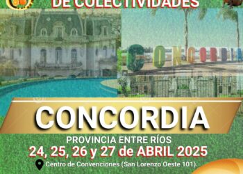 CONCORDIA SE PREPARA PARA SER ANFITRIONA DEL OCTAVO ENCUENTRO NACIONAL DE DIRIGENTES DE COLECTIVIDADES