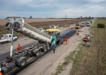 La rehabilitación de la ruta entre Tala y Uruguay presenta un 16 por ciento de avance