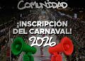 Comparsa Ráfaga abre su período de inscripciones para el carnaval 2026