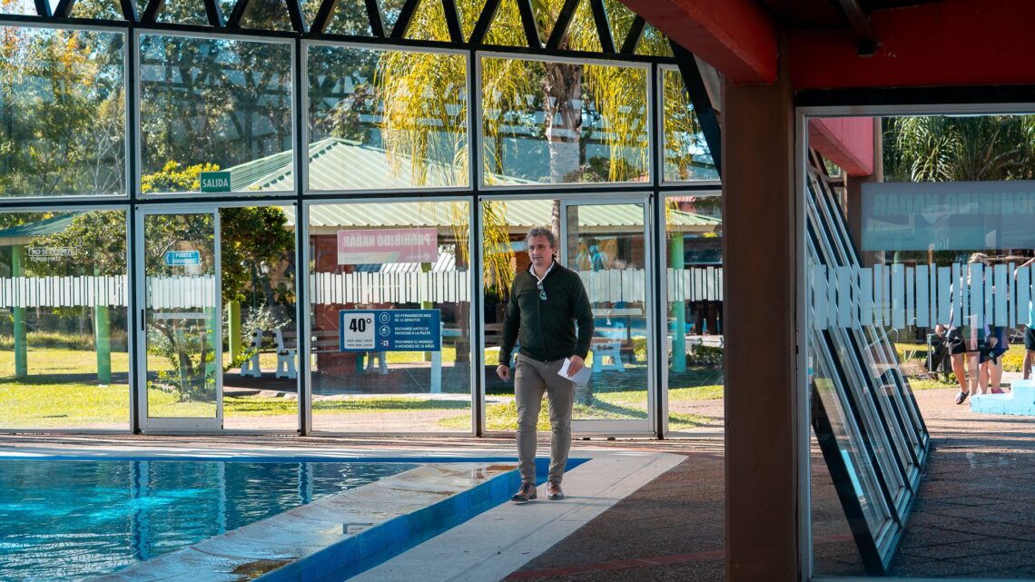 El Intendente Bravo visitó el Parque Termal y recorrió los trabajos de mantenimientos realizados