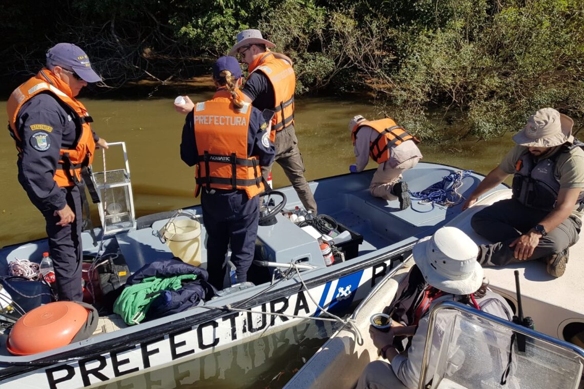Guardaparques de Islas y Canales Verdes del Río Uruguay participan de un importante estudio ambiental