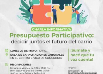 CHARLA INFORMATIVA SOBRE EL PRESUPUESTO PARTICIPATIVO
