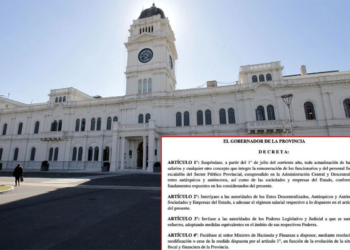 El Gobierno de Entre Ríos congela los sueldos de los funcionarios a partir de julio