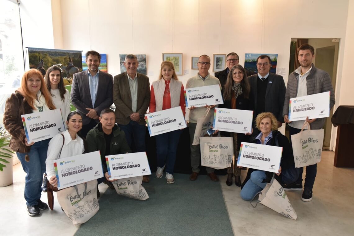 DIEZ ALOJAMIENTOS TURÍSTICOS DE CONCORDIA FUERON HOMOLOGADOS