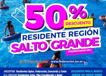 En Federación anuncian importantes descuentos en entradas para su Parque Termal buscando la integración de toda la Región y la Provincia