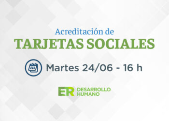 Este martes se acreditarán las tarjetas sociales