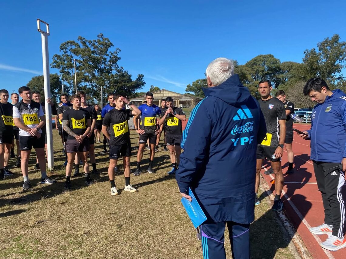 Prueba física para arbitros de toda la provincia