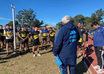 Prueba física para arbitros de toda la provincia