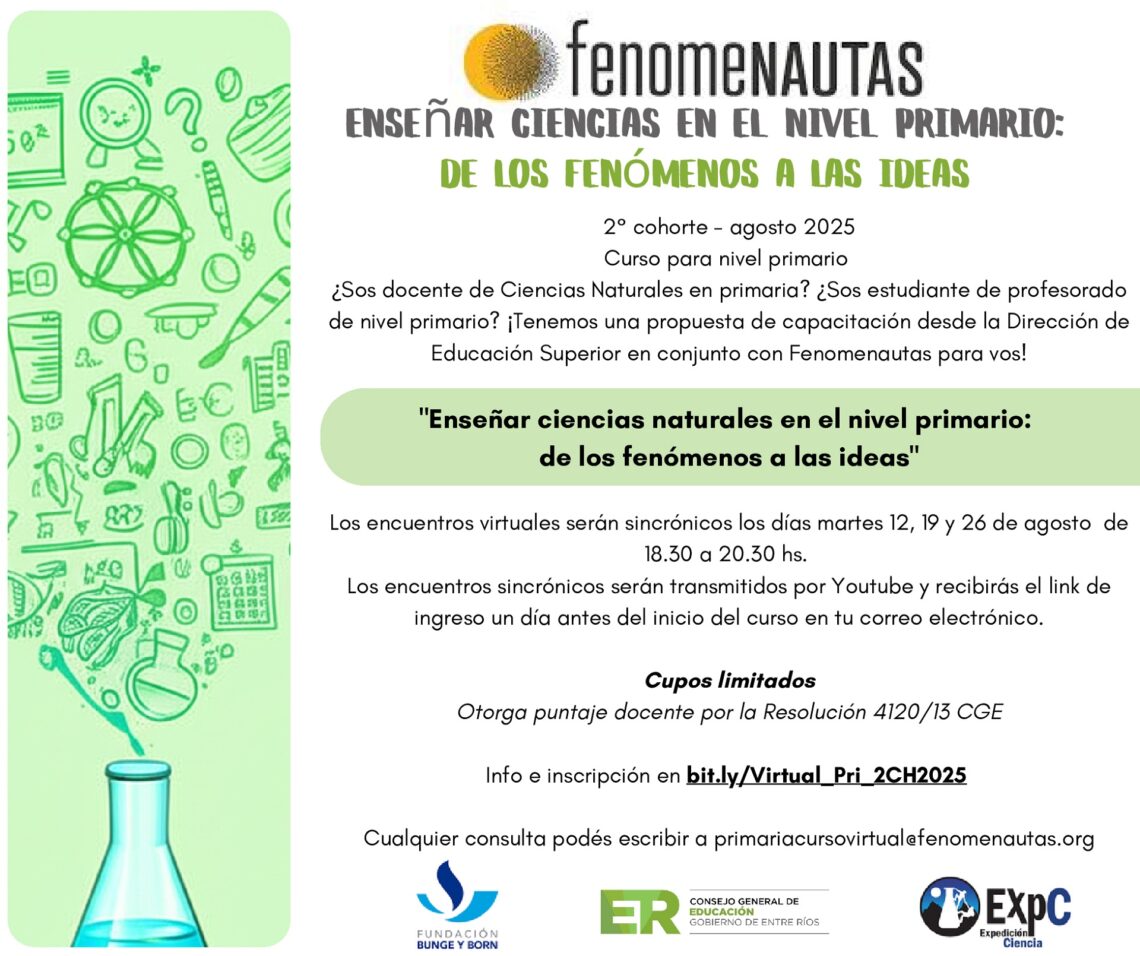 El CGE lanza una capacitación docente en ciencias para nivel primario y secundario