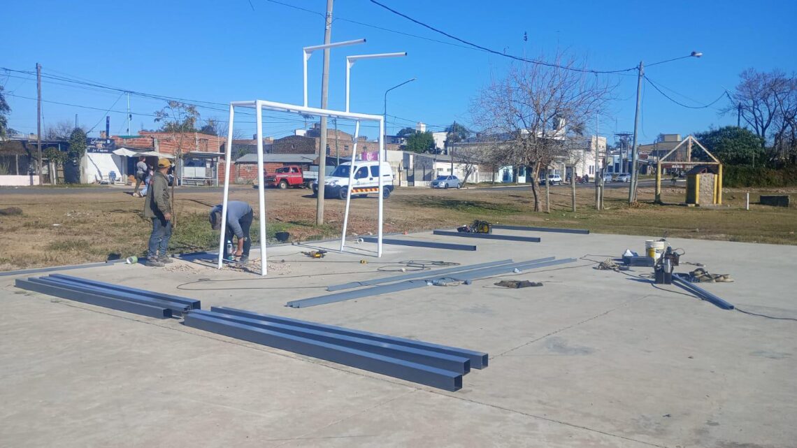 PRESUPUESTO PARTICIPATIVO: AVANZA LA PUESTA EN VALOR DEL PLAYÓN DEPORTIVO EN EL BARRIO GENERAL LAMADRID