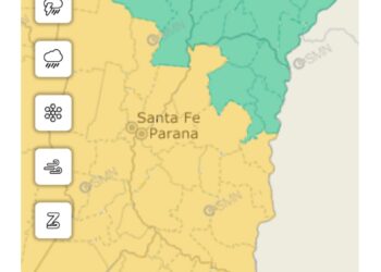 Emitieron alerta amarilla por vientos fuertes para este miércoles