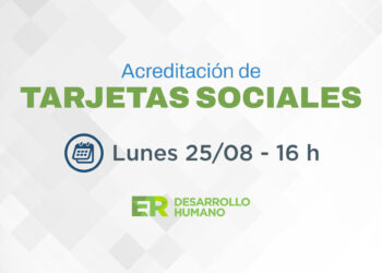 Este lunes se acreditan las tarjetas sociales