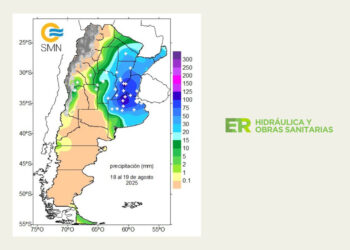 La provincia de Entre Ríos superó los valores históricos de precipitaciones en agosto