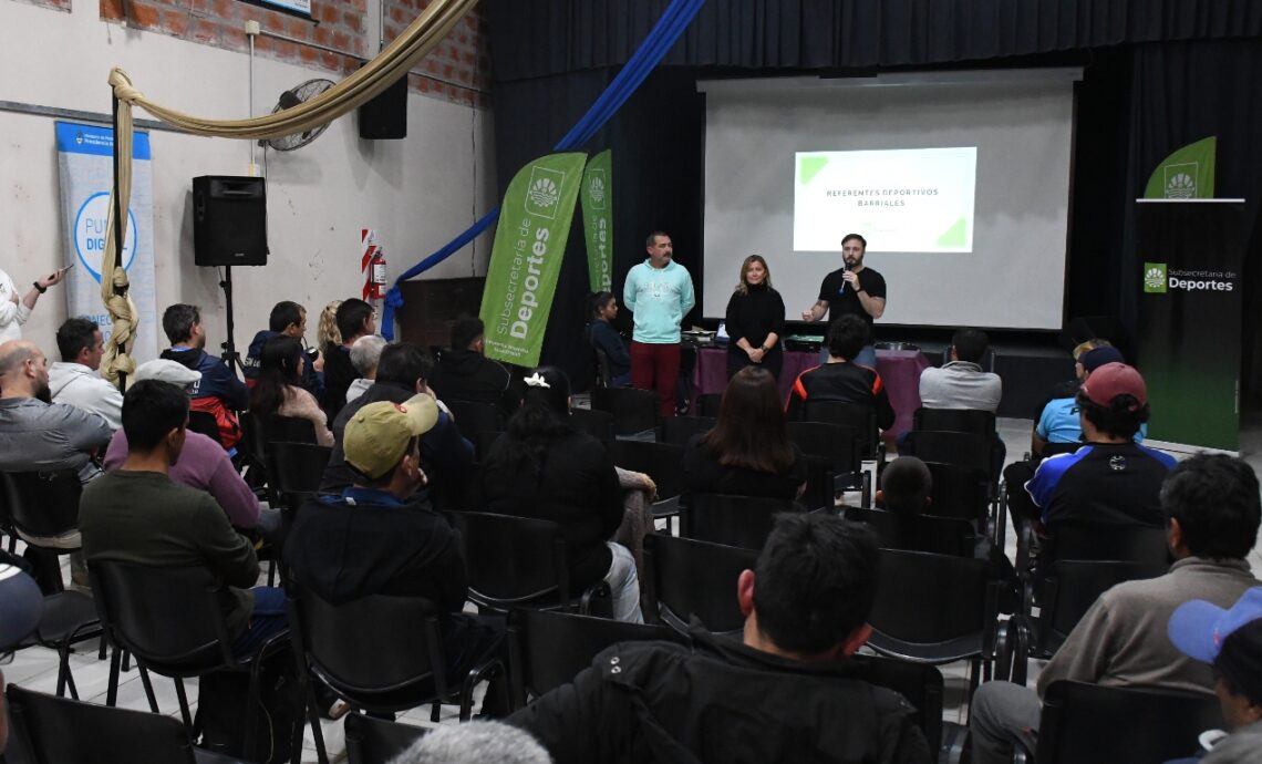 LA MUNICIPALIDAD PUSO EN MARCHA EL PROGRAMA DE REFERENTES DEPORTIVOS BARRIALES