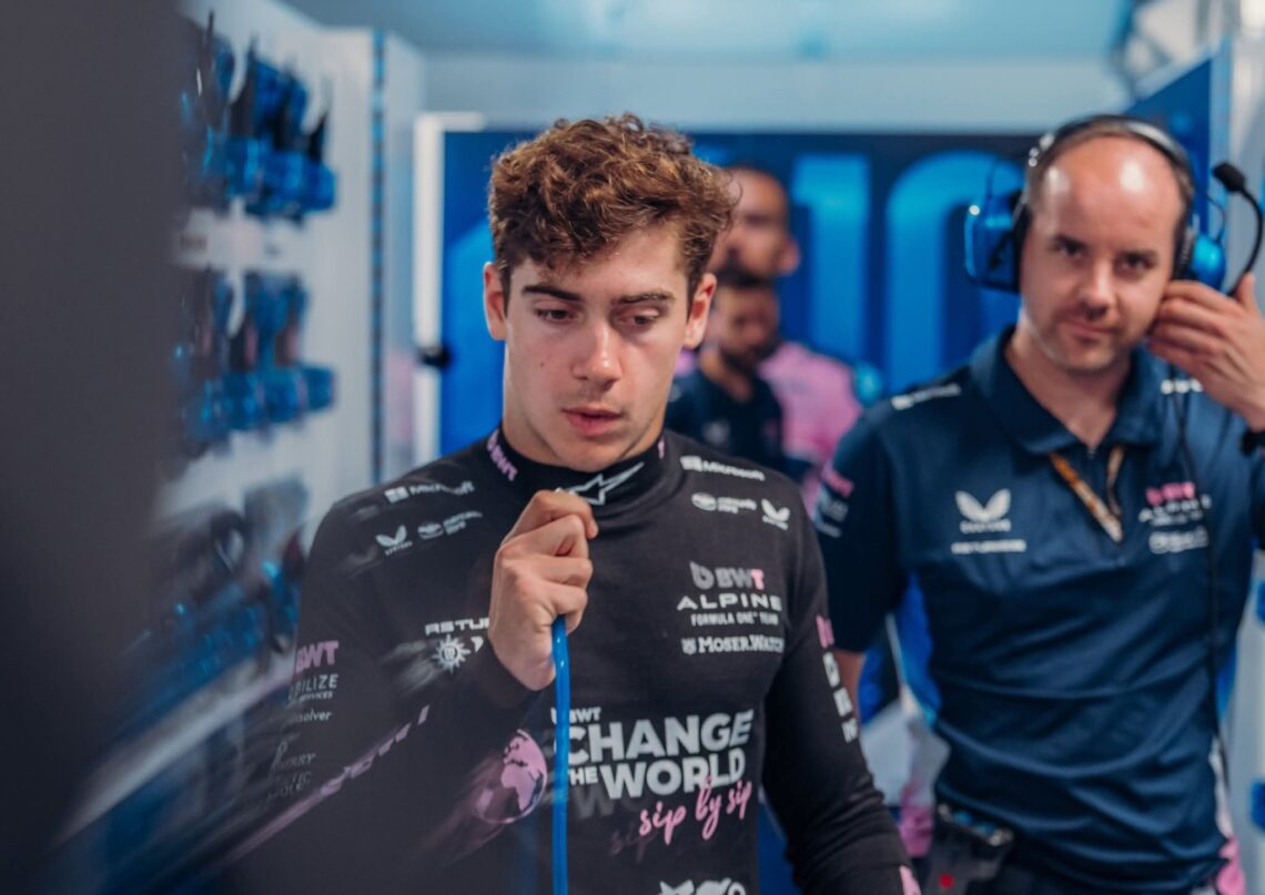 Franco Colapinto se accidentó durante una jornada de prueba de neumáticos con Alpine