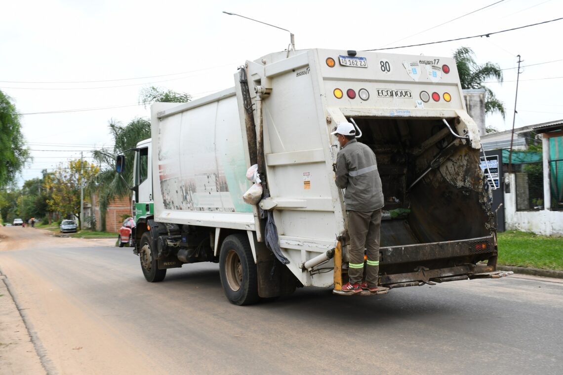 Cambio de recorrido en el servicio de recolección de residuos para dos sectores de la ciudad