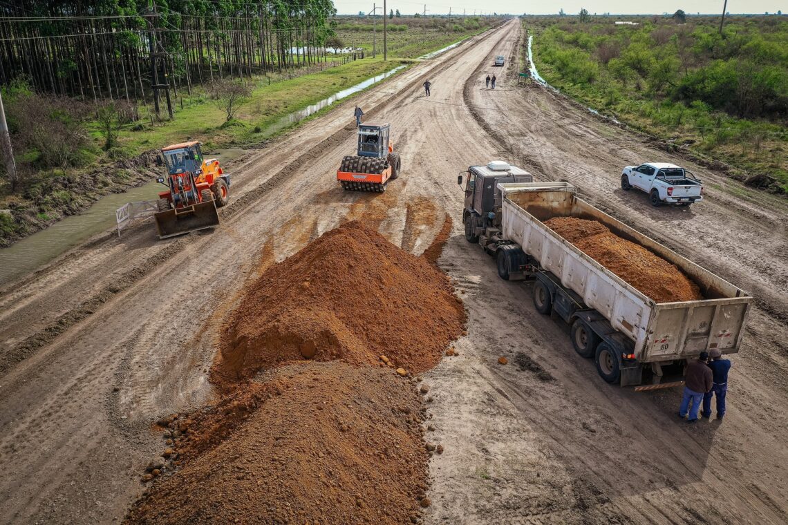 Comenzaron los trabajos en la ruta provincial Nº 28, en el departamento Feliciano