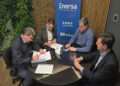IAPV y Enersa firmaron un convenio para optimizar la gestión de viviendas sociales