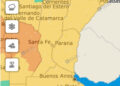 Alerta amarillo por fuertes vientos para todo el territorio provincial este sábado
