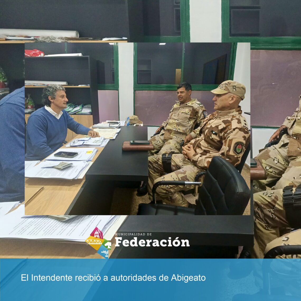 El Intendente Bravo recibió a autoridades de Abigeato
