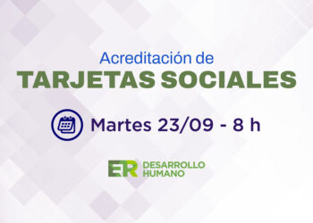 Este martes se acreditan los fondos de las tarjetas sociales