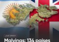 MALVINAS: 134 PAÍSES RESPALDAN A ARGENTINA CONTRA EL REINO UNID