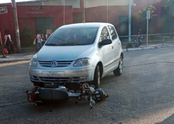Accidente de tránsito en Las Heras y Nogoyá