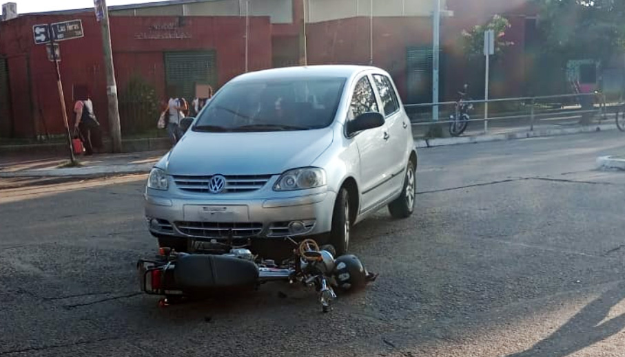 Accidente de tránsito en Las Heras y Nogoyá